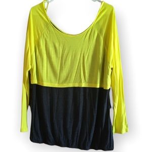 New York & Co. Long Sleeve Layered Faux Crop Top XL